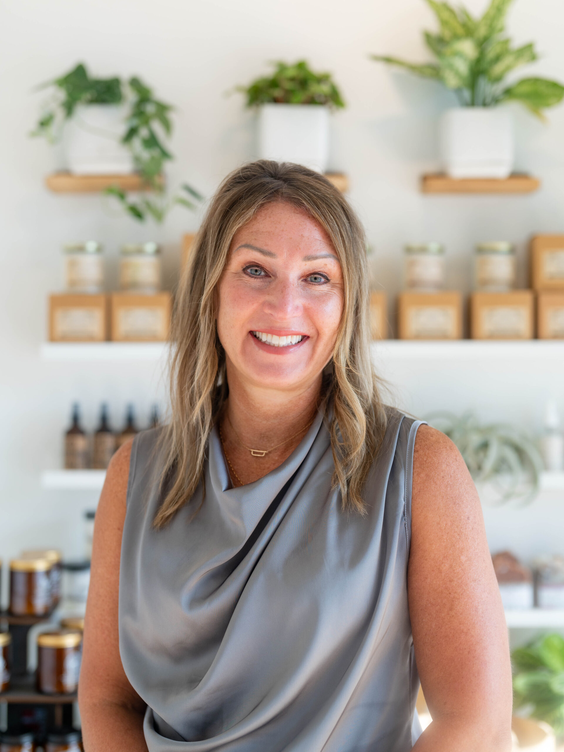 Julie Stewart smiling in Utopia Atlanta.