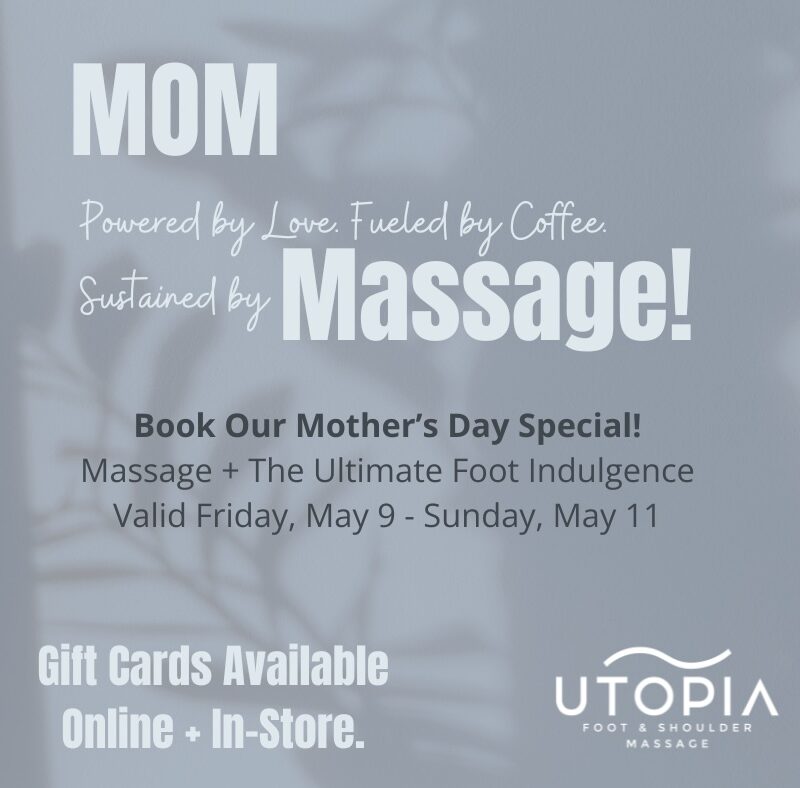 Mom massage graphic with details.