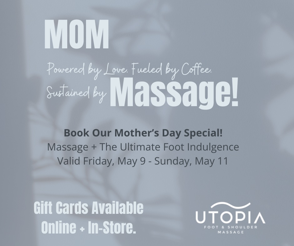 Mom massage graphic with details.